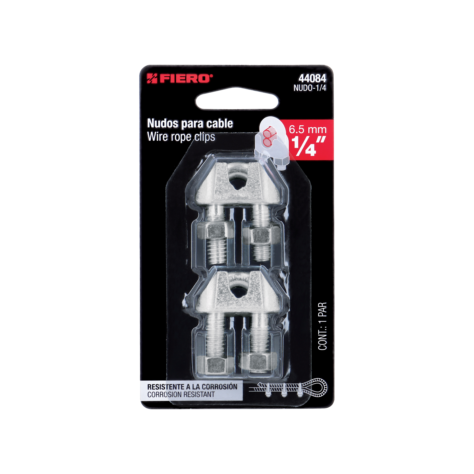 Abrazadera P/cable 1/8 2 Un